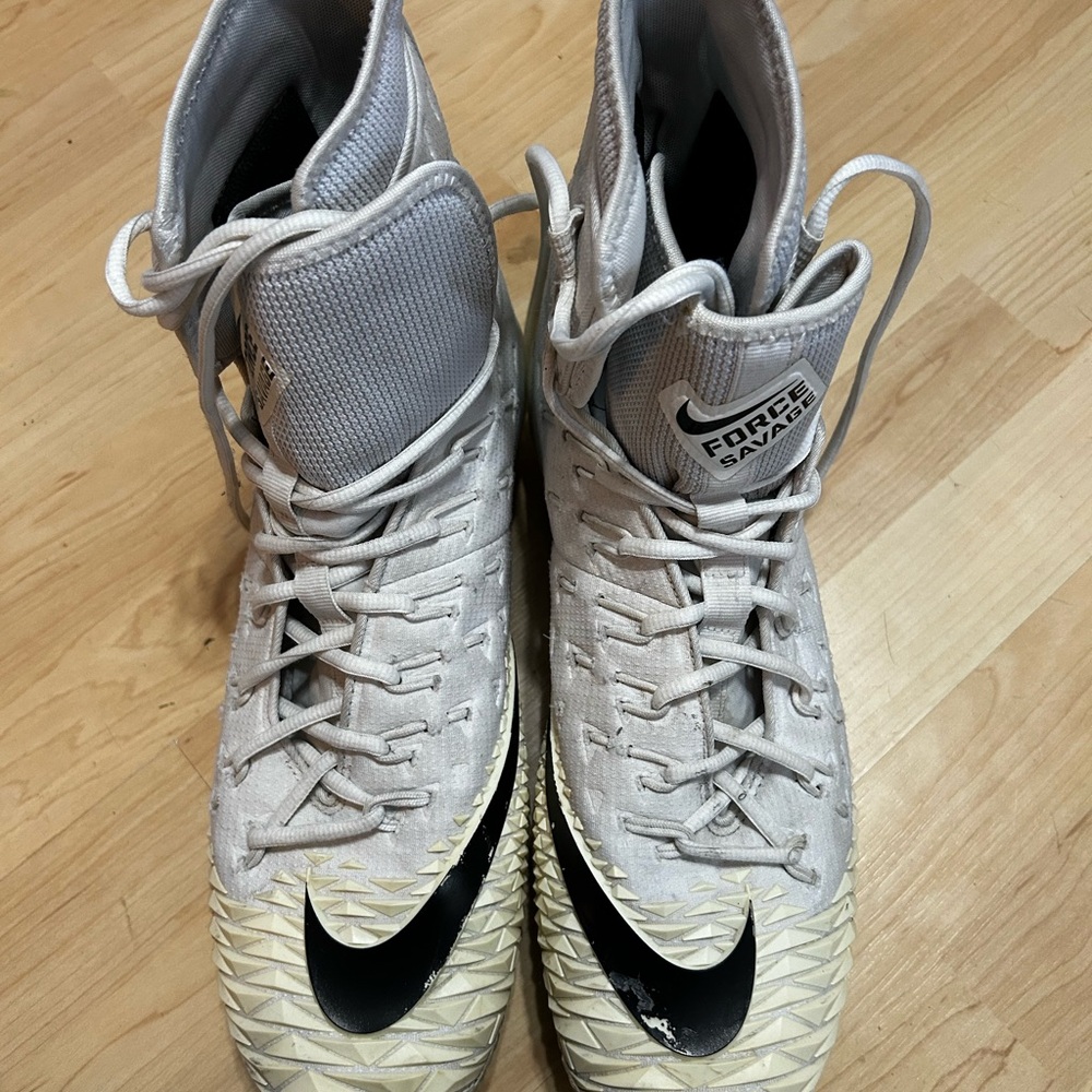 Nike Force Savage Elite White Cleats
